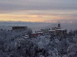 Neve sul castello di Mirafiori (Foto A. Cane 1948)