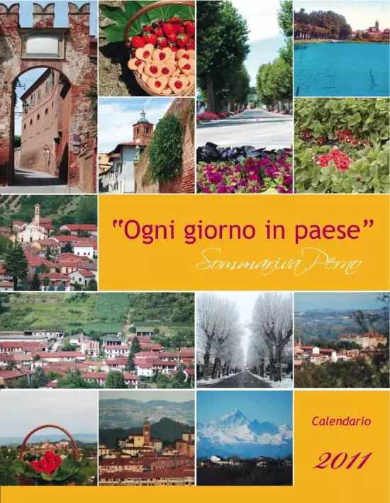 La prima pagina del calendario 2011 creato dalla Pro Loco