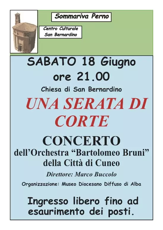 La locandina del concerto