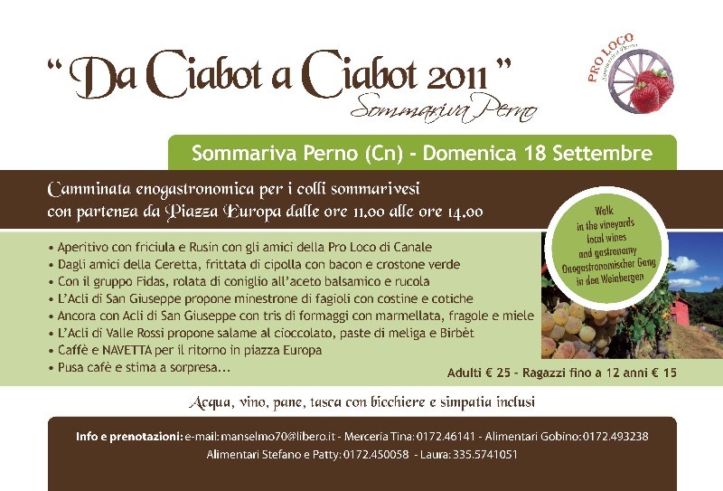 More information for 'da Ciabot a Ciabot 2011'