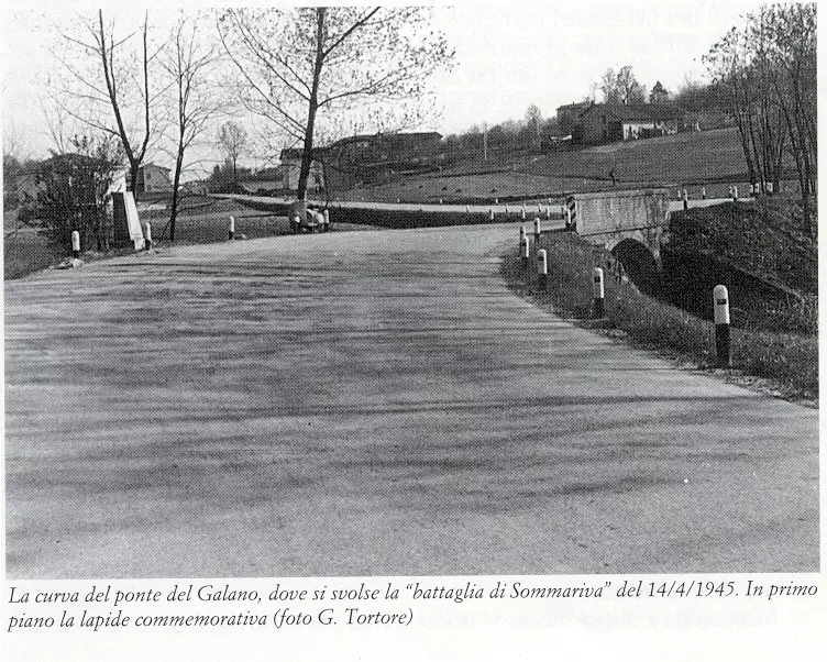 Il ponte del Galano dove ebbe inizio la battaglia del 14 aprile 1945